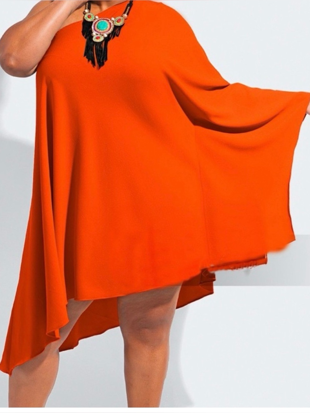Hard to find Monif C. Off Shoulder Asymmetric  Dress